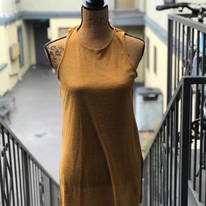 Mustard tank dress